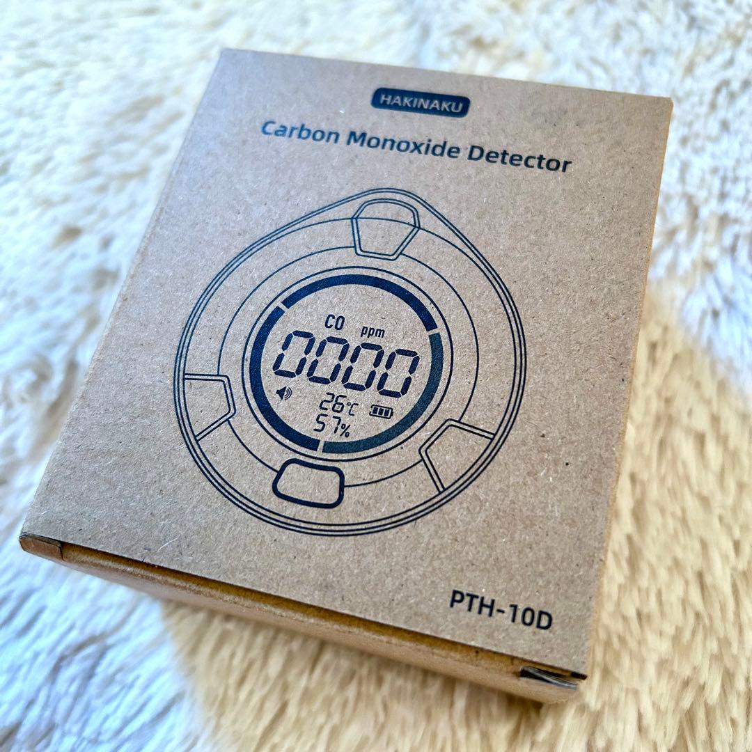 一酸化炭素測定器 CO濃度/湿度Type-C充電 携帯用警報機キャンプ用車中泊