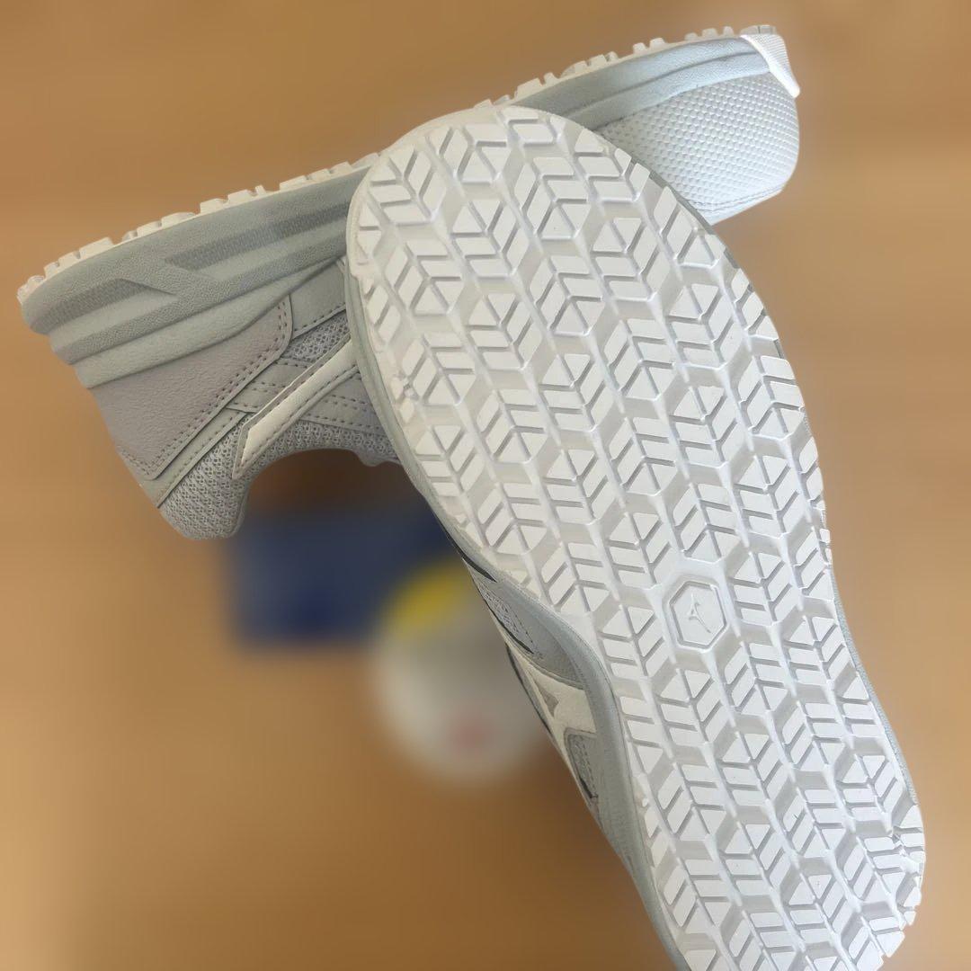 Mizuno グレー ベルクロ安全靴 22.0cm オールマイティLSⅡ 22L