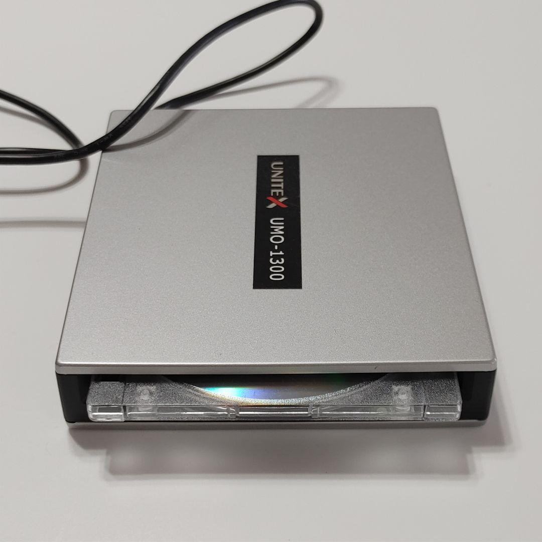 【動作確認済・使用少・美品】UNITEX 外付けMOドライブ UMO-1300