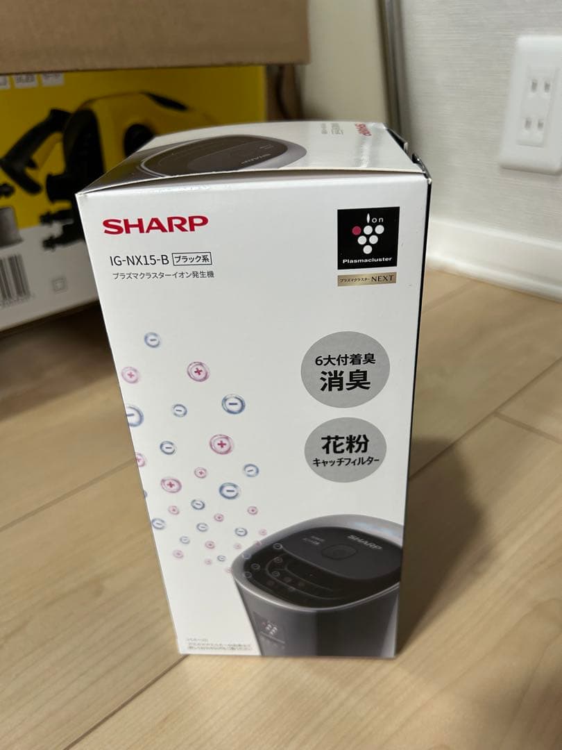 【新品未開封】SHARP IG-NX15-B ブラック イオン発生器