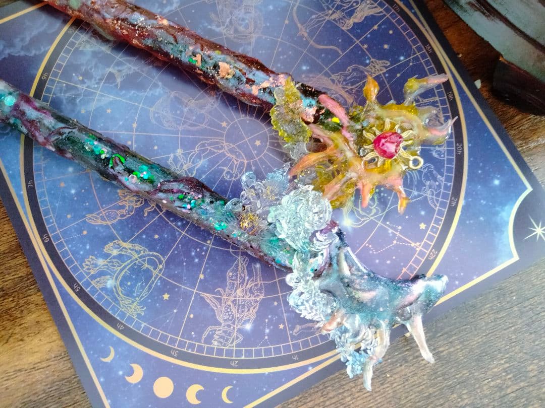 *＊*月の涙*＊*　魔導具　魔法のガラスレジンペン　魔法の杖
