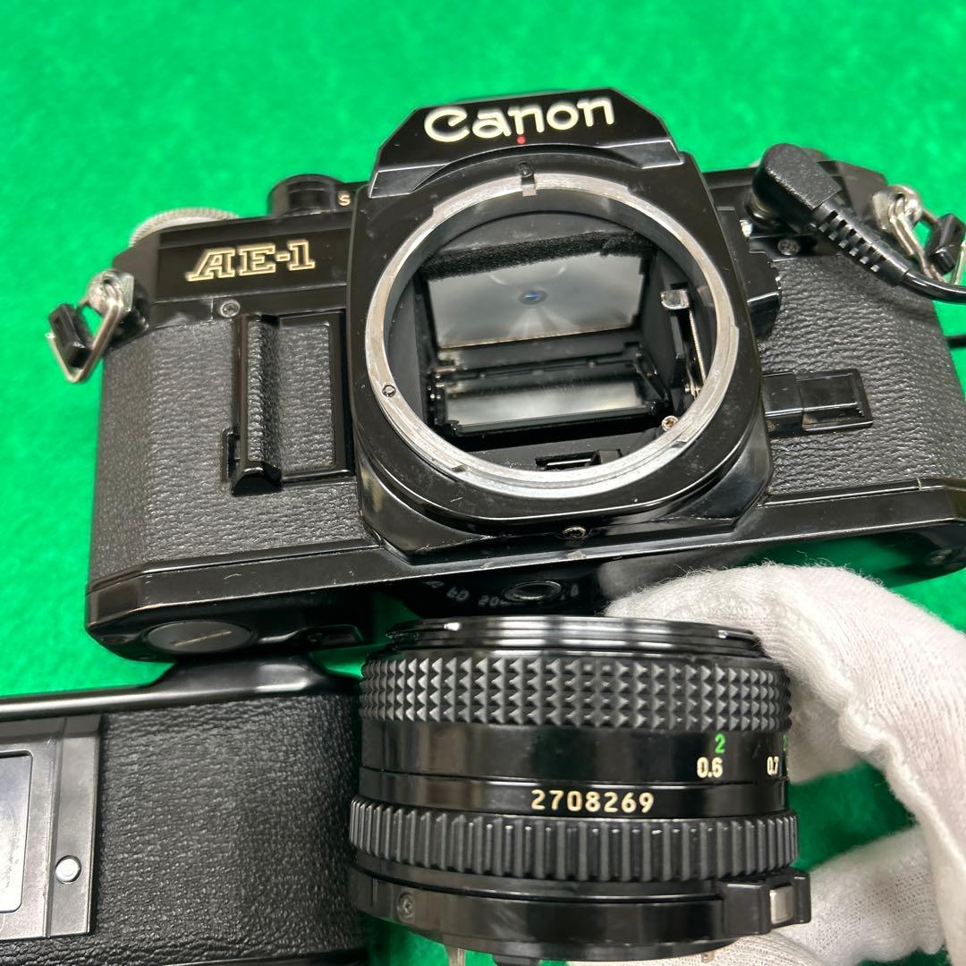 CANON AE-1 + New FD 50mm f1.8 + フィルムバッグ付