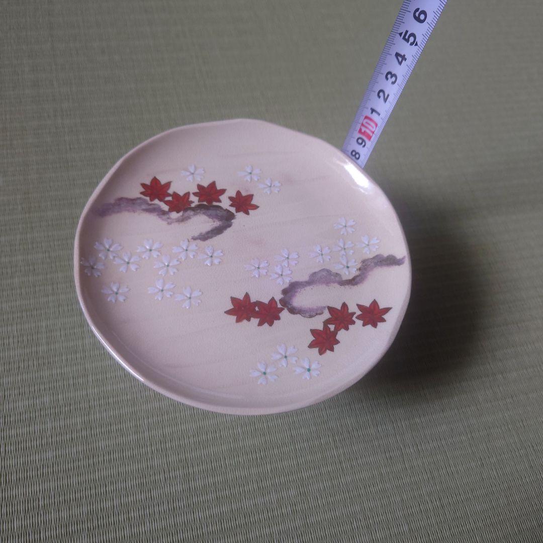 仁清雲錦画　茶巾台　平安祥山作　茶道/茶道具