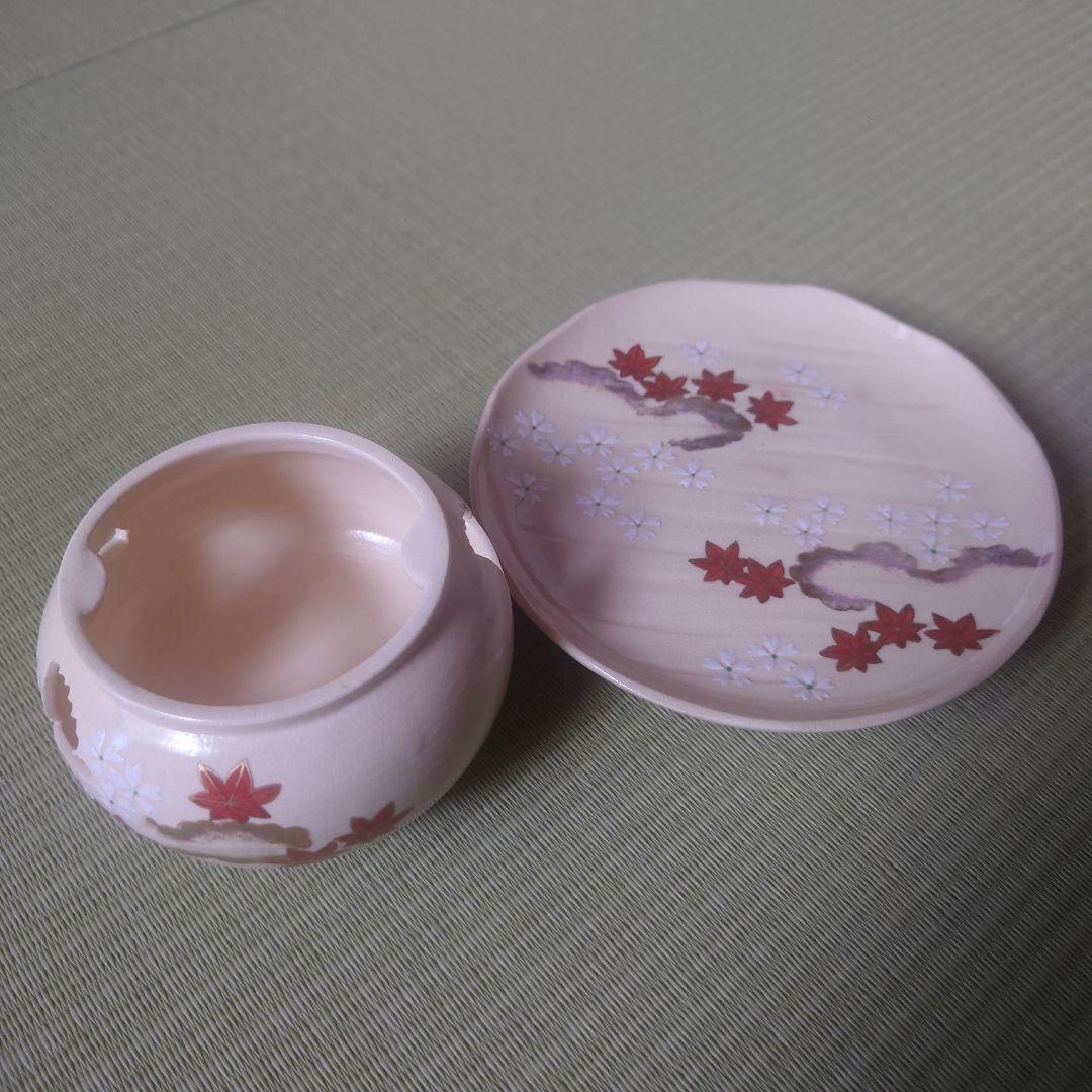 仁清雲錦画　茶巾台　平安祥山作　茶道/茶道具