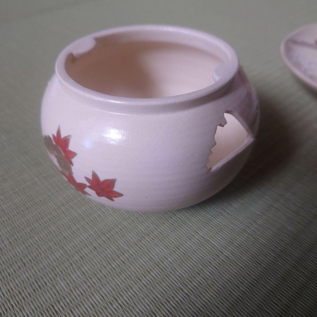 仁清雲錦画　茶巾台　平安祥山作　茶道/茶道具