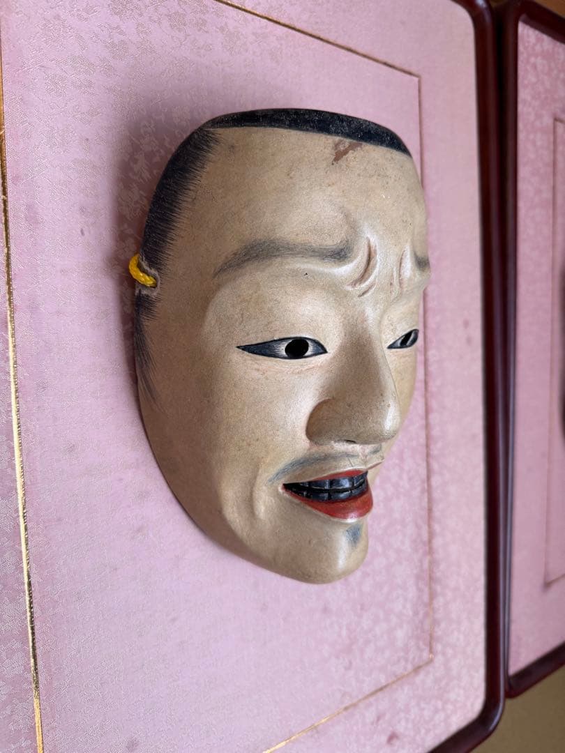 能面 木彫り 邯鄲男（かんたんおとこ）