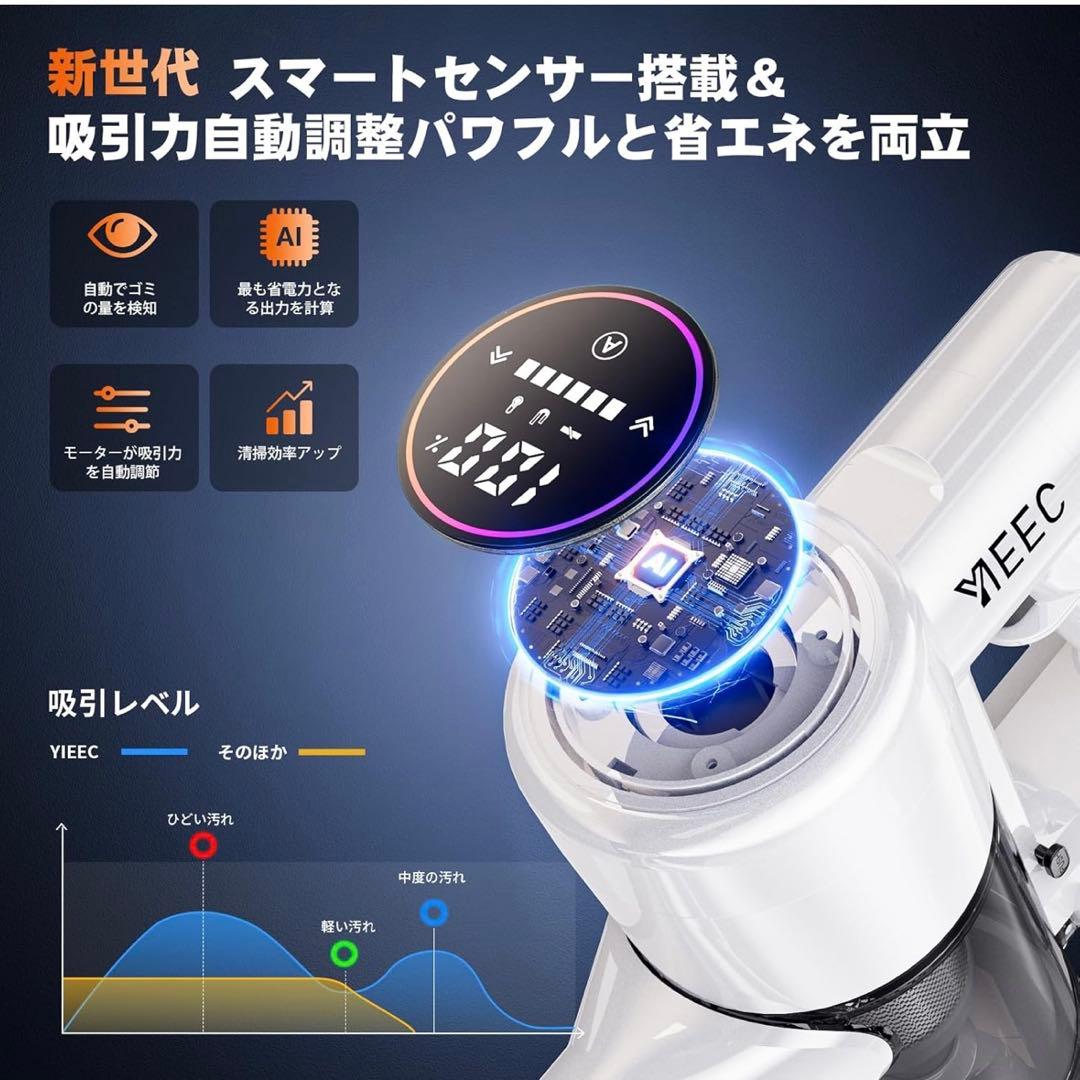 【新品未開封】強力掃除機コードレス 2WAYコードレス掃除機 500Ｗ3段吸引力