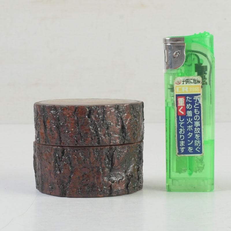 茶道具　加賀蒔絵師　川上峰春作　柿蒔絵　香合　共箱　M　A3