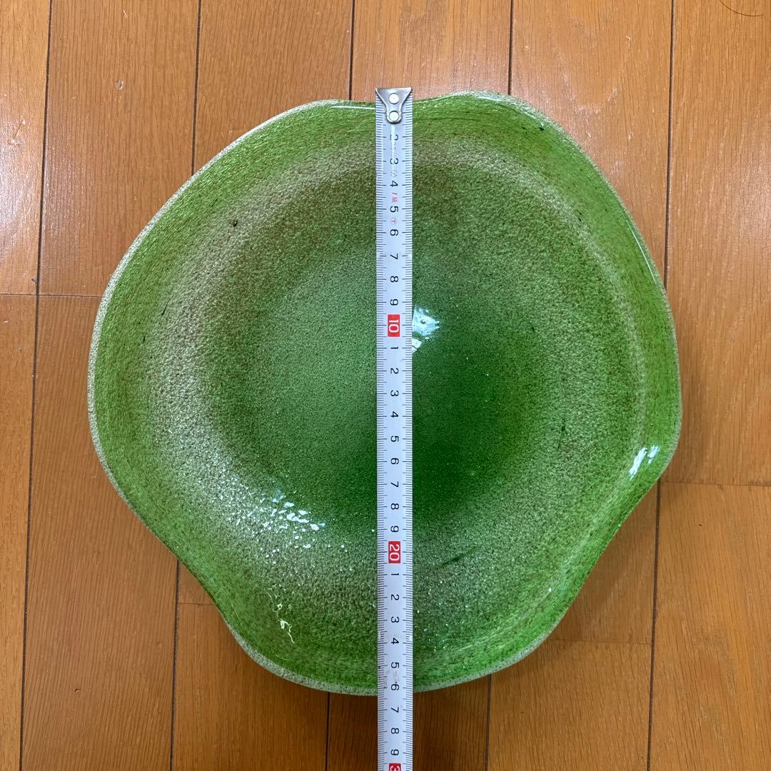 稲嶺盛吉　琉球ガラス　ガラス皿