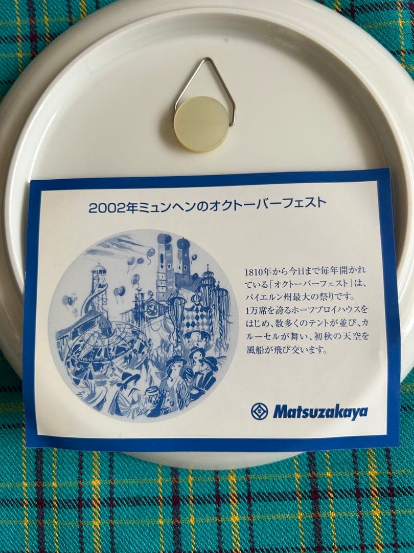 マイセン　コモラティブプレートシリーズ　2002年ミュンヘン　イヤープレート