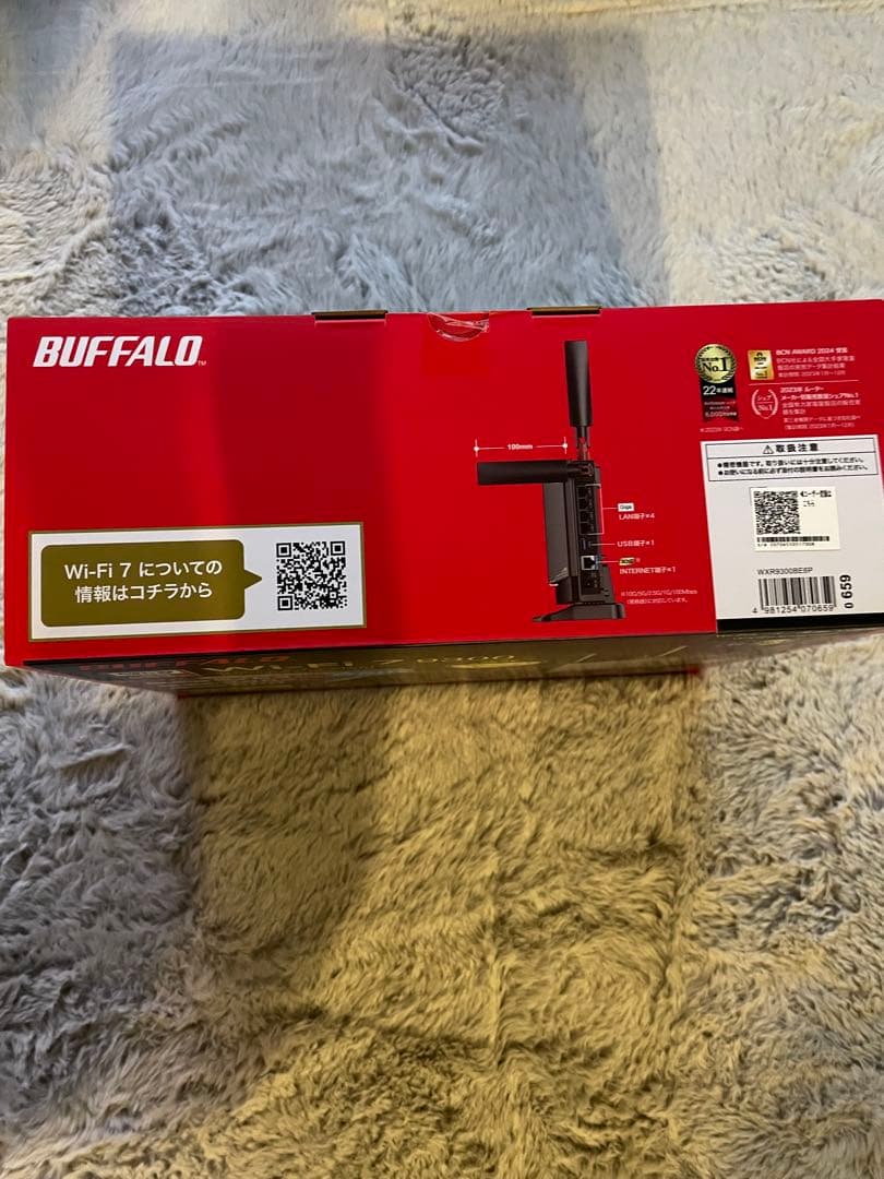 【新品】BUFFALO Wi-Fi7対応ルーター WXR9300BE6P