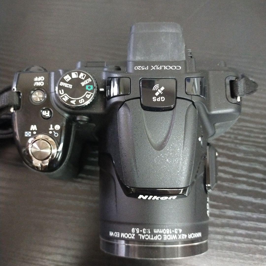 モ49【通電確認済み】Nikon COOLPIX P520 充電器　バッテリー付