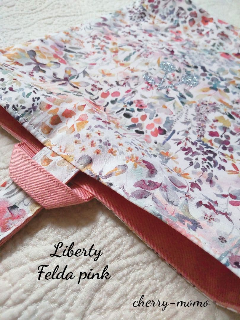 ☆彡ロンちゃん様ご予約品　Liberty Felda pink 上履き袋