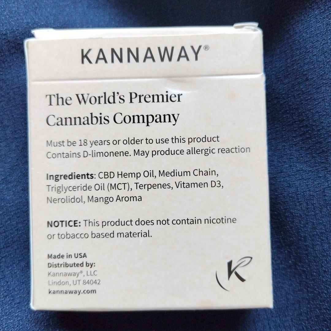 リラクゼーショングッズ KANNAWAY CALM 200mg CBD 4 Pack