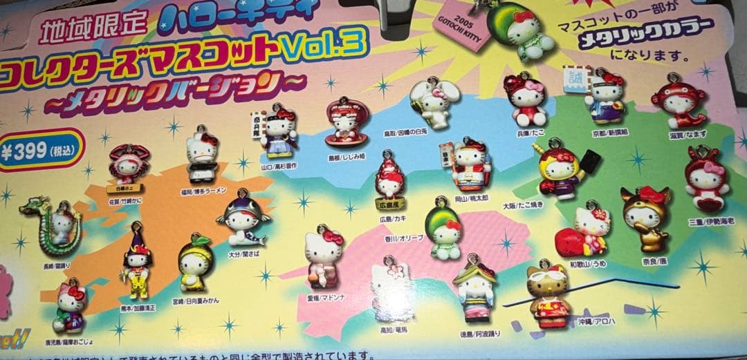 ハローキティ 地域限定 メタリックバージョン Vol.3 22点セット レア商品