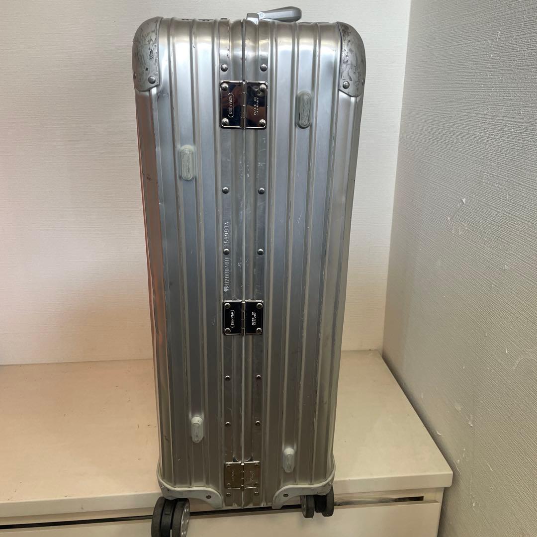 青ロゴ RIMOWA トパーズ 82L チェックインL 4輪 アルミニウム