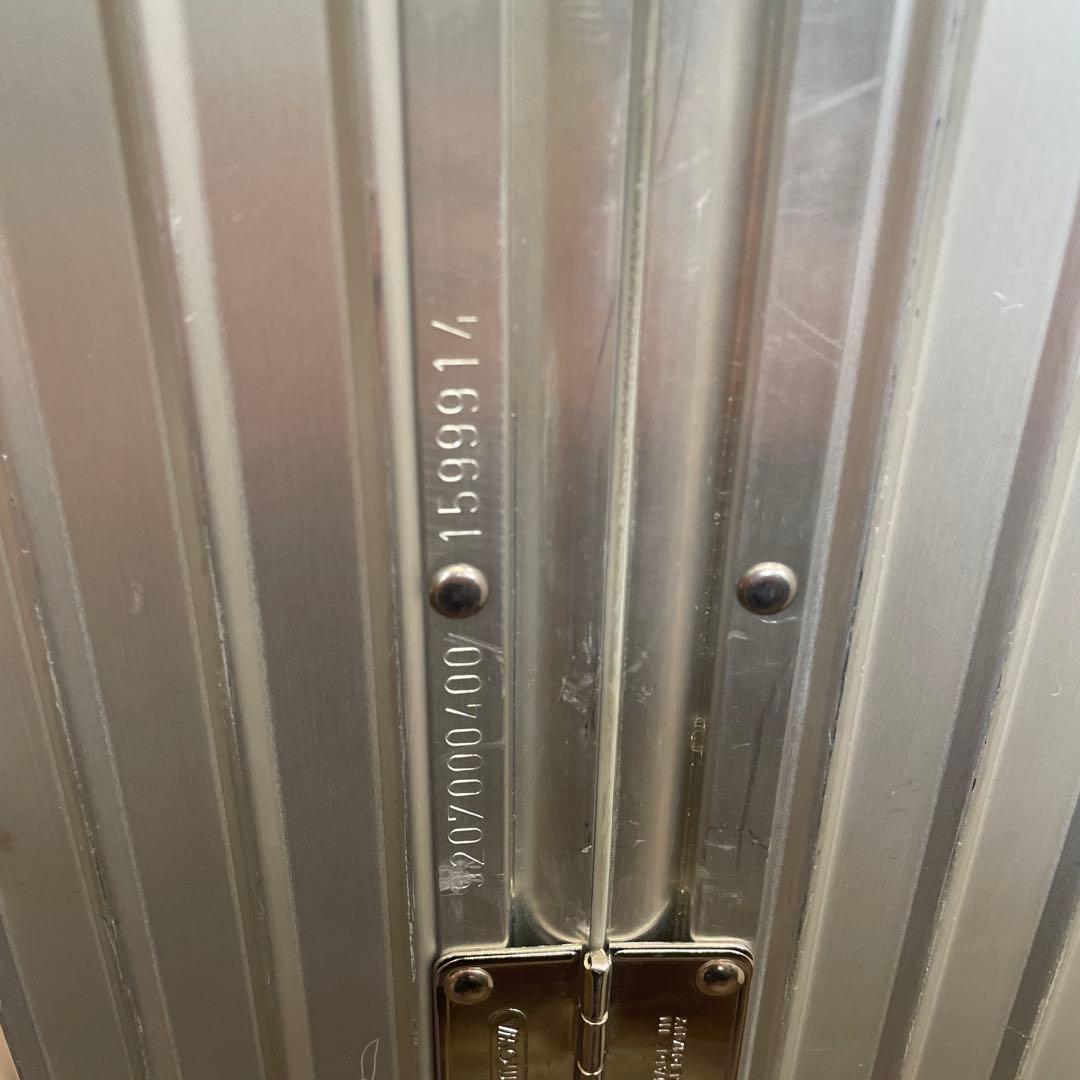 青ロゴ RIMOWA トパーズ 82L チェックインL 4輪 アルミニウム