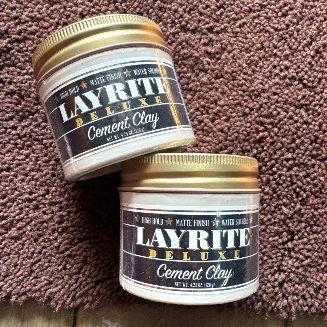 LAYRITE Cement Clay バーバー水性4.25oz 120g×2個