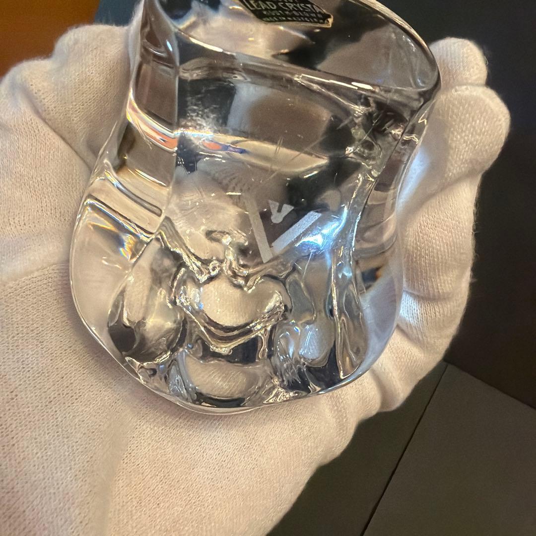 Lead Crystal ブルドッグ　西ドイツ