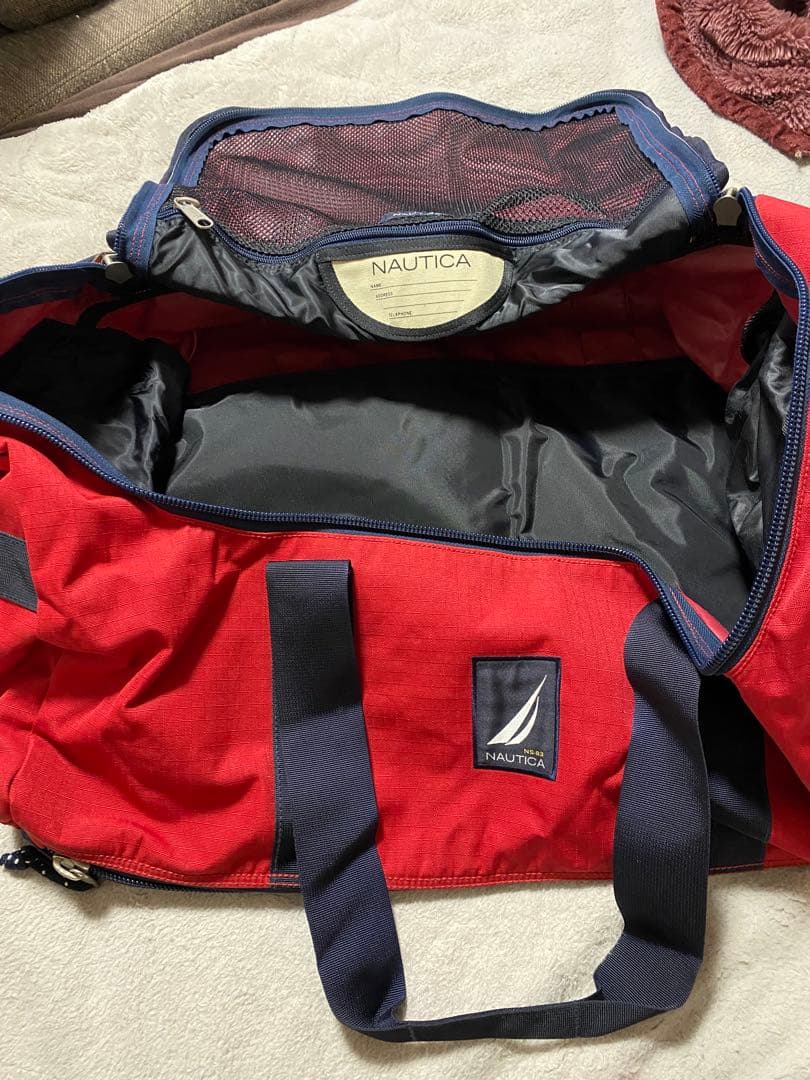 NAUTICA　大容量　トラベルバック　大型　希少　美品　ノーティカ 90's