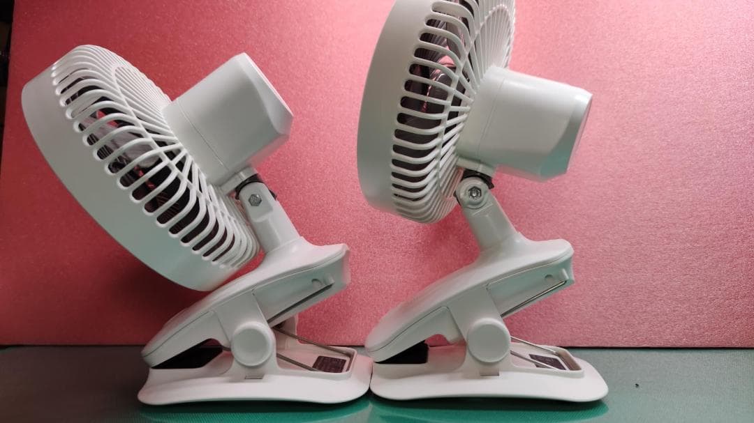 Keynice USB扇風機 自動首振り 卓上 小型 静音 クリップ リズム A