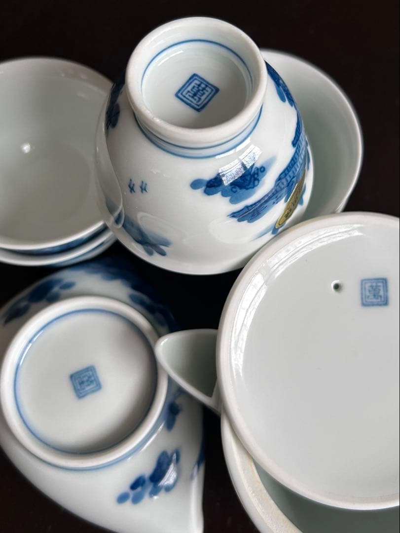 新品未使用　有田焼　煎茶　 茶器セット　角萬　畑萬造