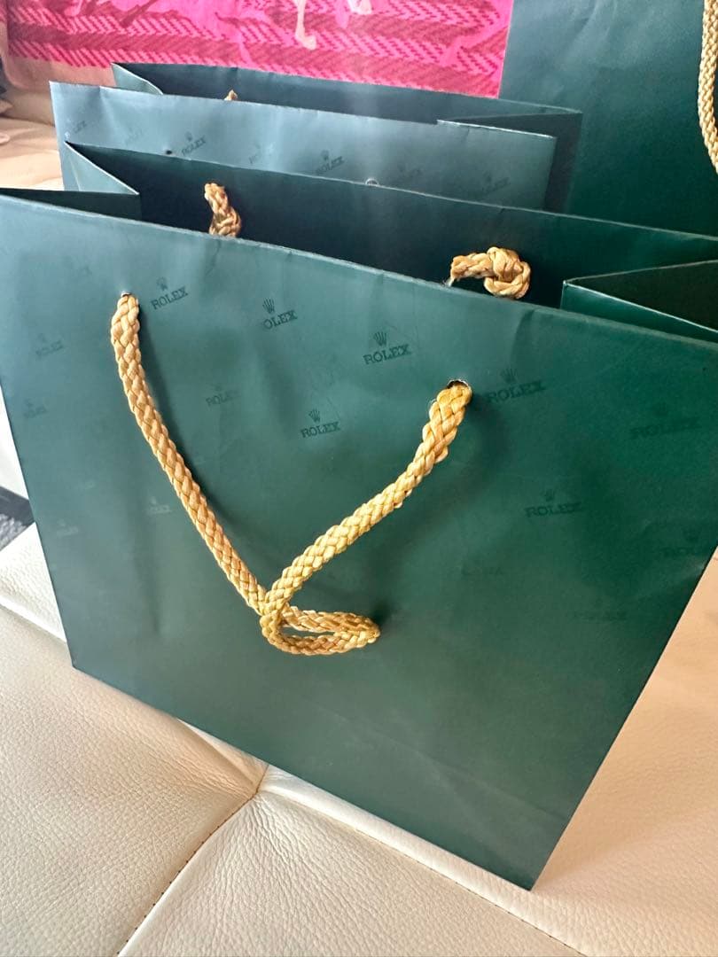 ROLEX 緑色 ショップ袋 9枚セット　正規品