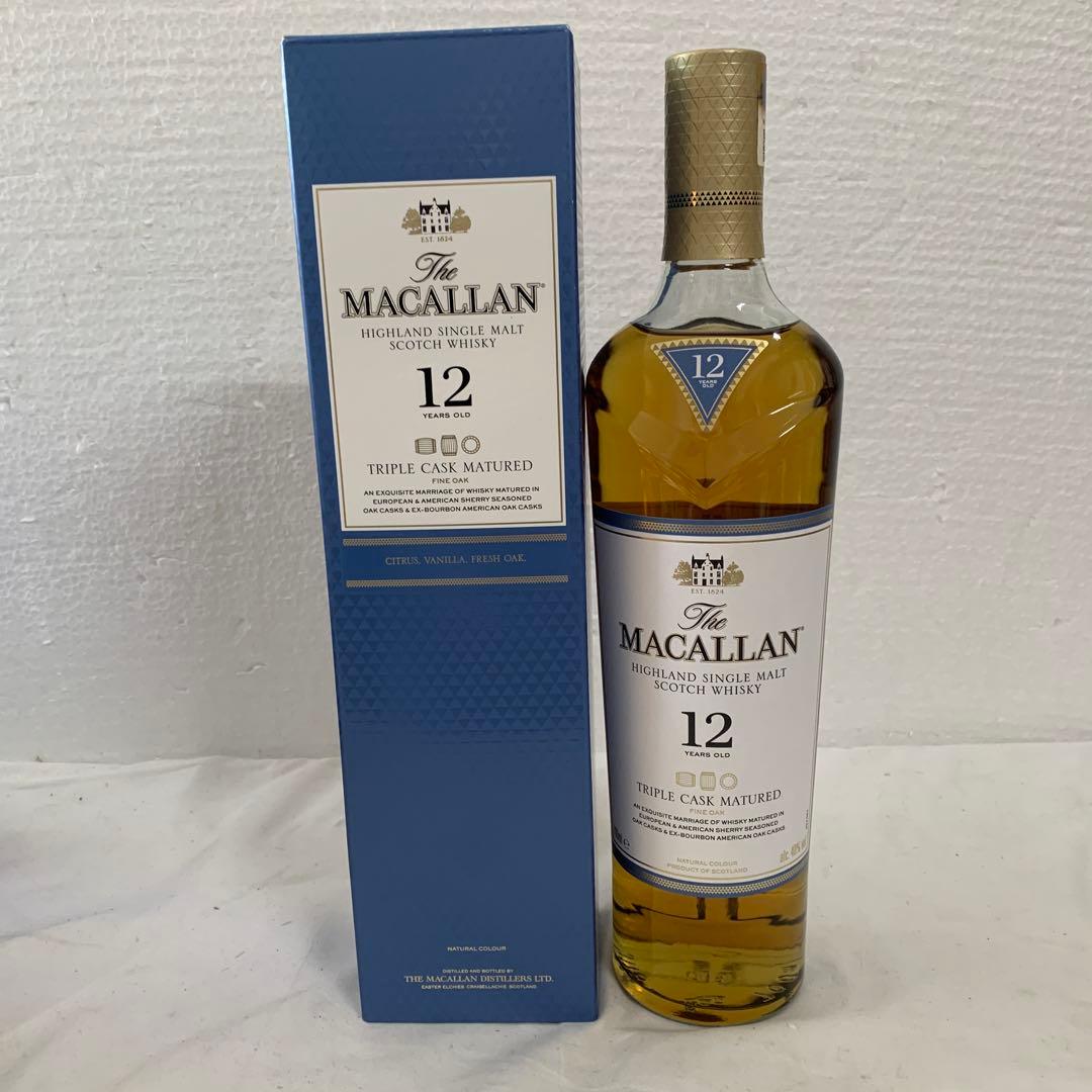 【古酒】THE MACALLAN マッカラン12年トリプルカスク 700ml 箱