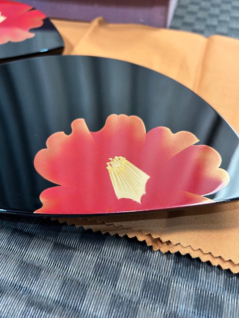 輪島塗　榎木啓作　菓子皿2枚セット