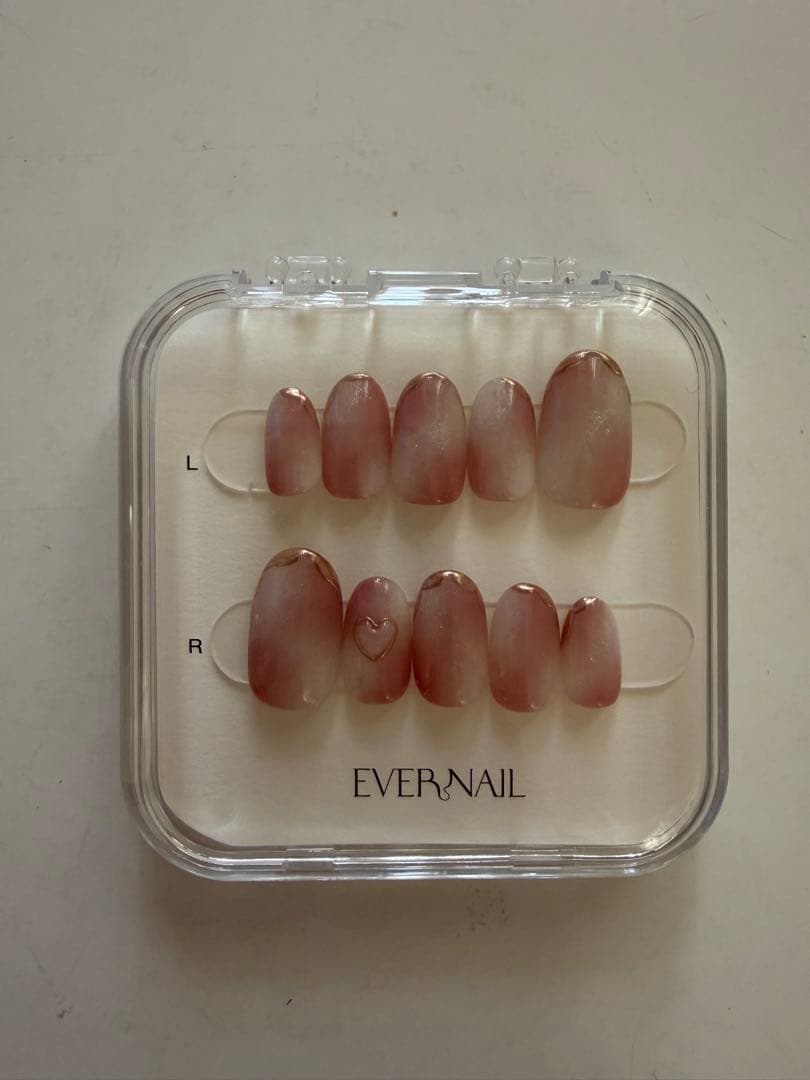 EVERNAIL ネイルチップ　K Pink Potion XSサイズ