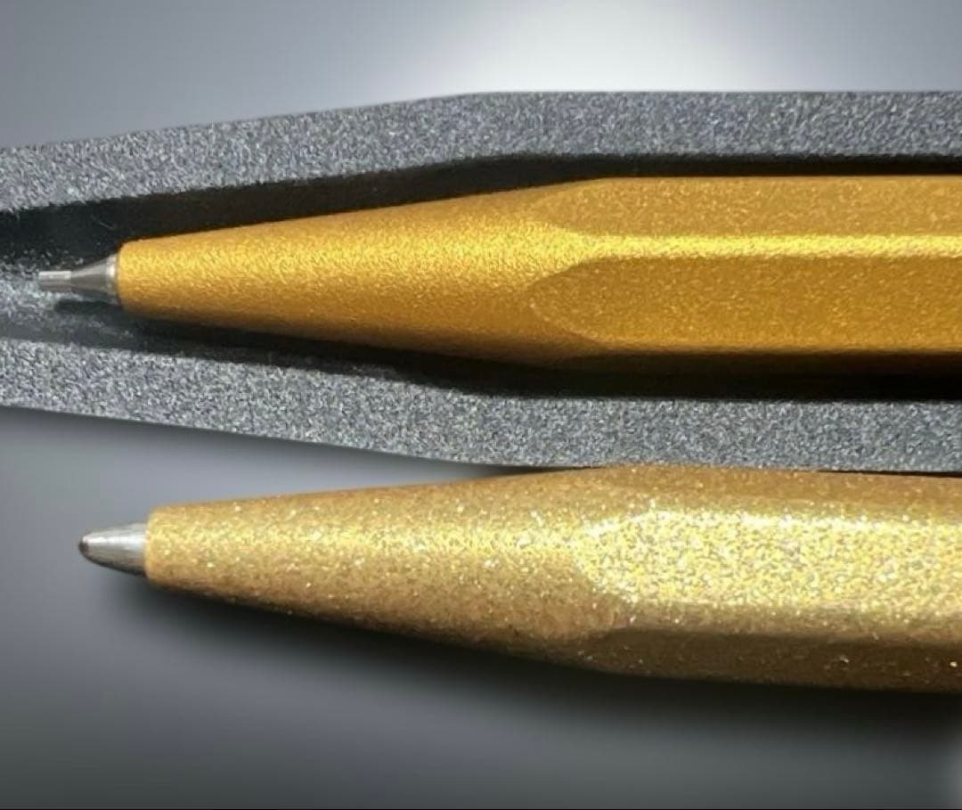 新人応援‼️CARAN D’ACHE ボールペンシャーペンセット ゴールド