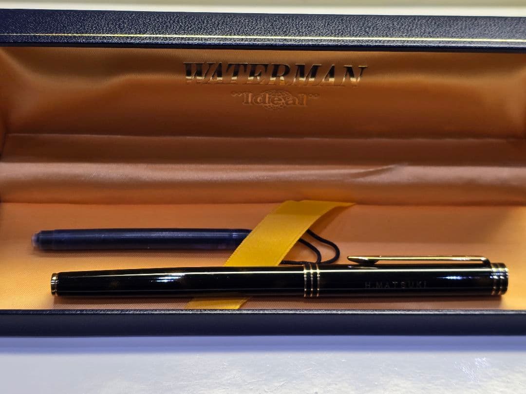 や*ぎ様 WATERMAN ペン先18K750 鼈甲柄 ネーム刻印有り 万年筆