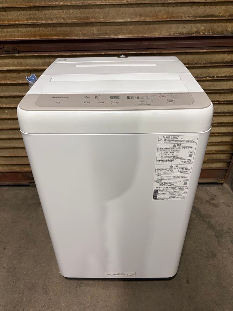 パナソニック 洗濯機 6.0kg NA-F60B15 2022年製