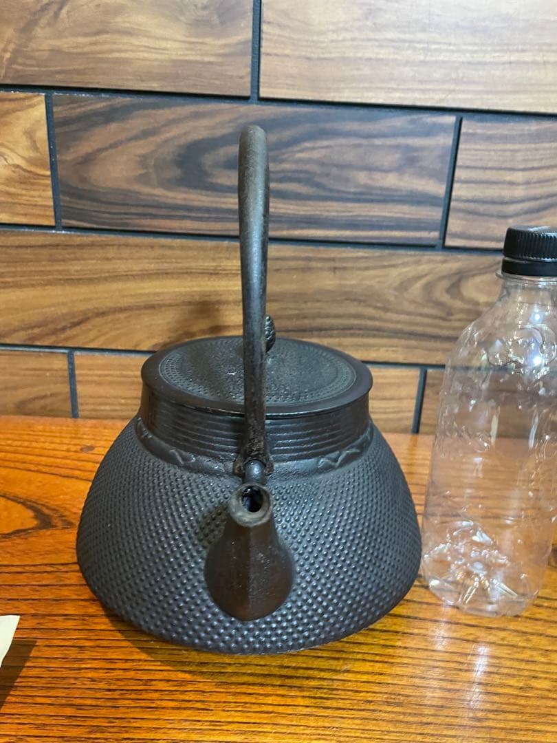 Surf　南部鉄器　鉄瓶　照光堂　あられ　雷紋　1.5L 茶道　茶道具