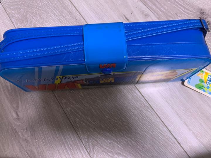 昭和レトロ　絵の具バッグ　鉄道