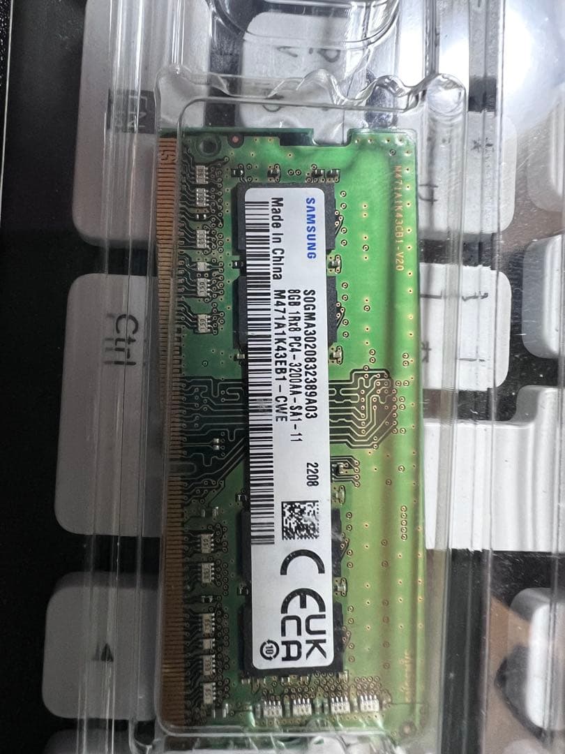 Samsung 16GB DDR4 メモリ PC4-3200 ノートPC用