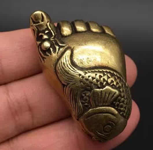 銅細工 置物 小脚 脚 香挿 装飾品 工芸品 美術品