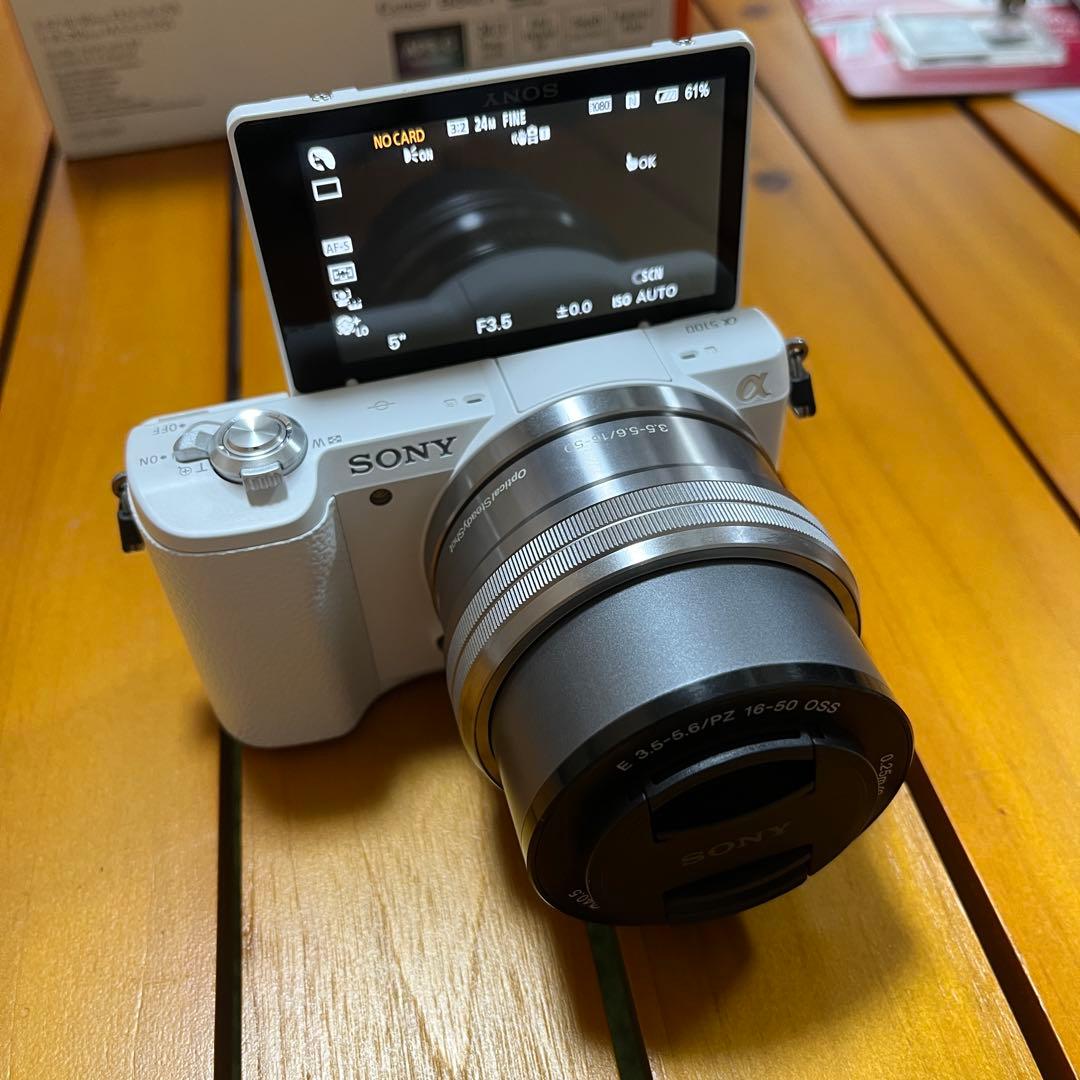 SONY α5100 ミラーレス一眼カメラ 本体＋レンズ＋SDカードセット