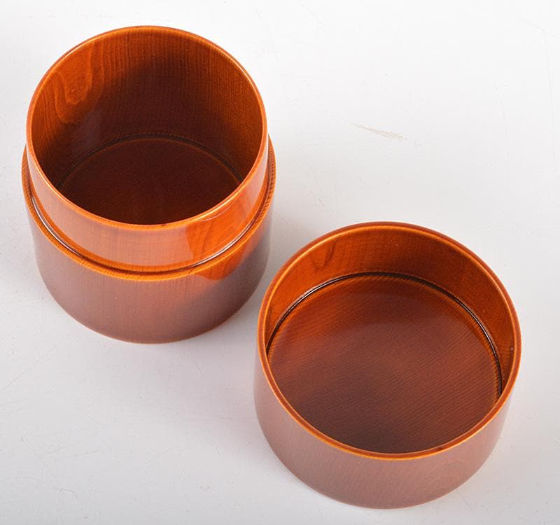 茶道具　飛騨春慶塗　俵石堂　福田屋造　中次棗　共箱　C　R5103