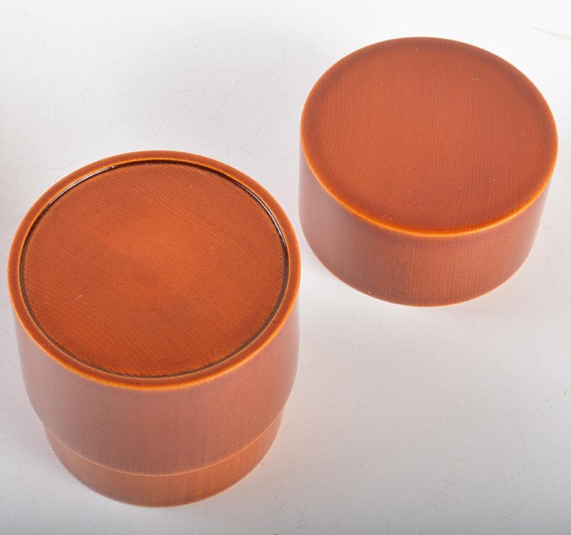 茶道具　飛騨春慶塗　俵石堂　福田屋造　中次棗　共箱　C　R5103