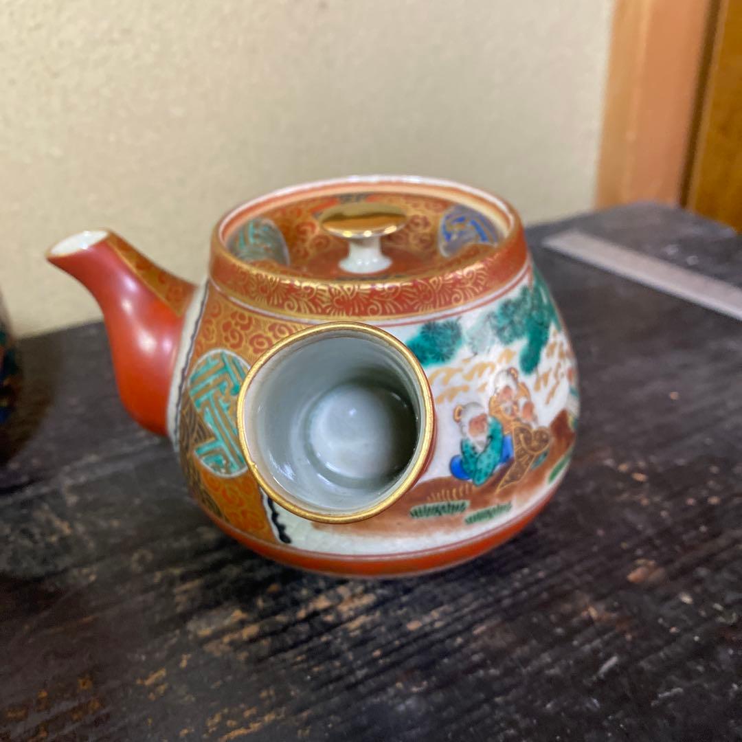 九谷庄三作　金蘭手煎茶セット