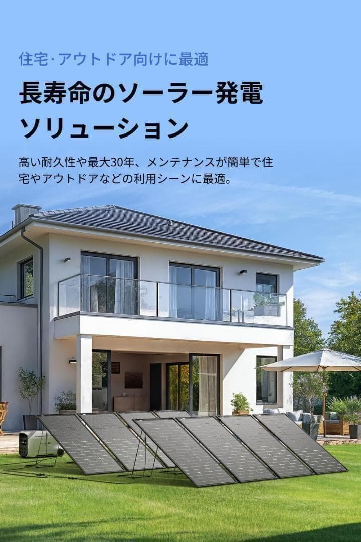 【公式認定整備済品】EcoFlow 125W 両面ソーラーパネル 保証付き
