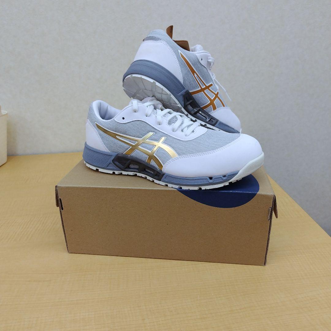 ASICS CP301.500 安全靴 26.0cm ホワイト/グレー/ゴールド