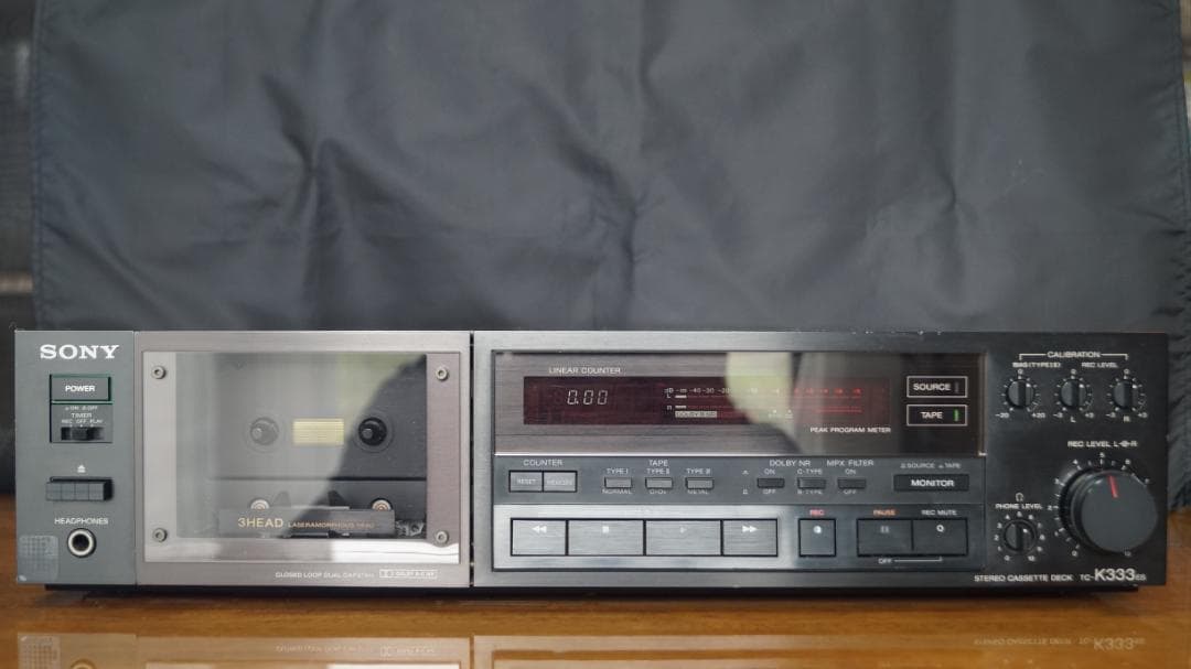 【中古】3ヘッドカセットデッキ「SONY TC-K333ES」