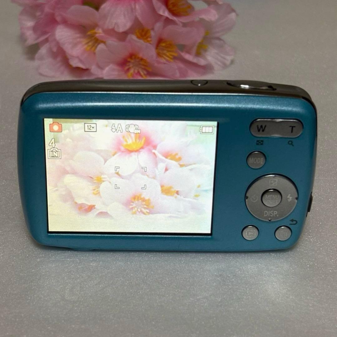 【美品】Panasonic LUMIX デジカメ ブルー　光学ズームSDXC対応