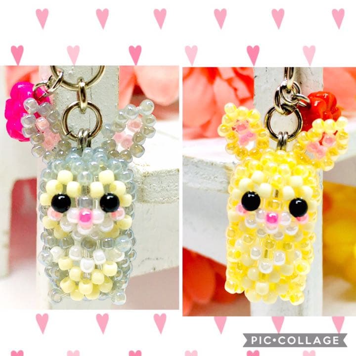 ★専用品★うさぎ(男の子)ビーズマスコット☆ストラップ☆Si☆チャーム☆