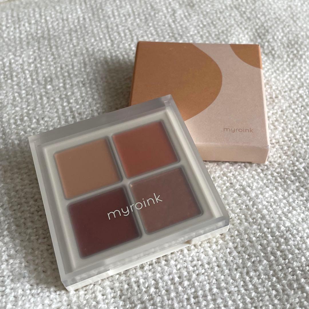 【新品未使用】myroink アイシャドウ 01 ごきげんオレンジ
