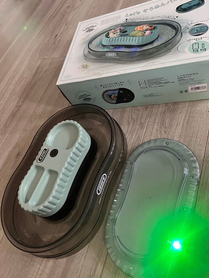 流しそうめん機 LEDライト付き