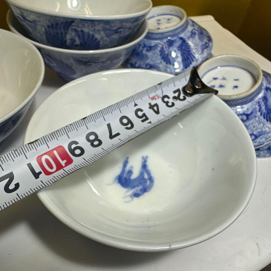 京焼，清水焼，平安，青白磁 茶碗 4個セット