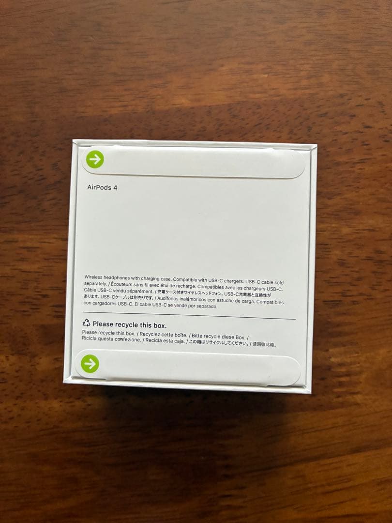 【新品未使用】Apple AirPods4 本体